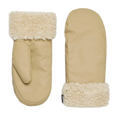 Mittens RAINS Unisex Puffer Fleece Mittens Sand