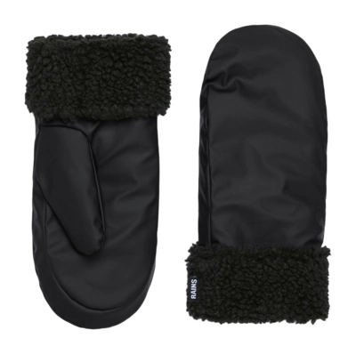 Mittens RAINS Unisex Puffer Fleece Mittens Black