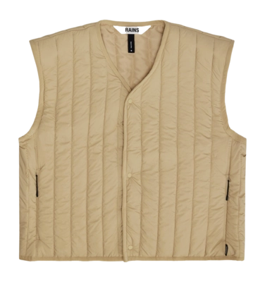 Gilet RAINS Unisexe Banja Short Liner W Vest Sand