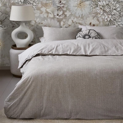 Kussensloop Riviera Maison Chevron Weave Zand Katoen
