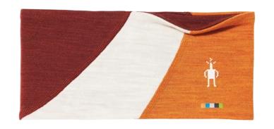 Kopf Schweißband Smartwool Thermal Merino Colorblock Headband Unisex Marmalade Heather