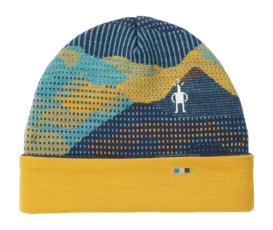 Beanie Smartwool Kids Thermal Merino Reversible Cuffed Beanie Blueberry Mtn Scape (S/M)