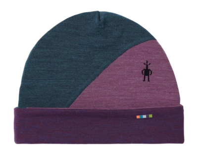 Bonnet Smartwool Unisex Thermal Merino Colorblock Beanie Twilight Blue Heather