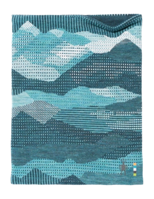 Cache Cou Smartwool Unisexe Thermal Merino Reversible Neck Gaiter Twilight Blue Mtn Scape