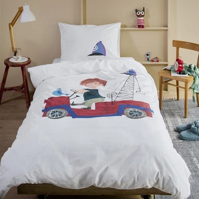 Dekbedovertrek Beddinghouse x Fiep Amsterdam Rondjes Rijden Multi Katoen