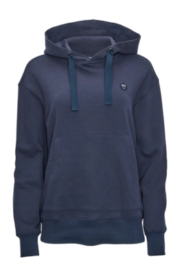 Hoodie Knowledge Cotton Apparel Damen Basic Badge Hoodie Total Eclipse