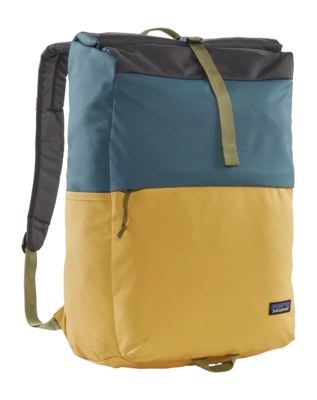 Sac à Dos Patagonia Fieldsmith Roll-Top Pack 30L Patchwork Surfboard Jaune Abalone Blue