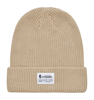 Beanie Hat Cotopaxi Unisex Wharf Beanie Cotopaxi Patch Oatmeal - One Size