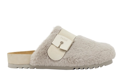 Clog Scholl Alaska 3.0 Synthetic Fur Damen Taupe