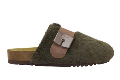 Clog Scholl Alaska 3.0 Synthetic Fur Damen Forest