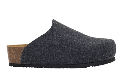 Klomp Scholl Women Charlene Felt Anthracite