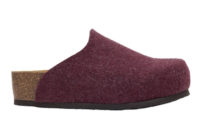 Klomp Scholl Women Charlene Felt Plum