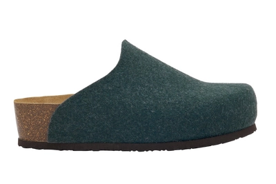 Klomp Scholl Women Charlene Felt Dark Green