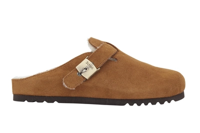 Klomp Scholl Women Grace F Suede Sa Cognac