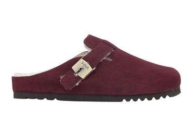 Klomp Scholl Women Grace F Suede Sa Plum
