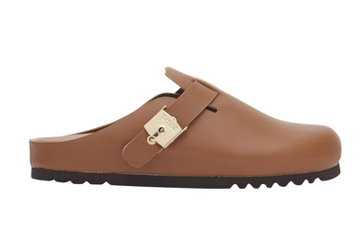 Klomp Scholl Women Grace Leather Cognac