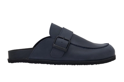 Klomp Scholl Men Chris Cork Oiled Leather Navy Blue