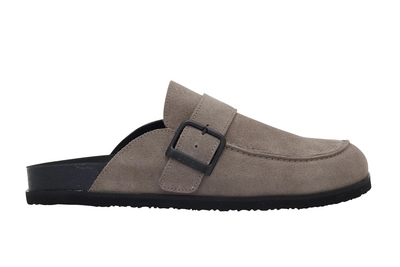 Klomp Scholl Men Chris Cork Suede Mens Dark Grey