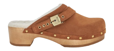 Sabots Scholl Women Pescura Robin Suede F Brandy