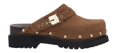 Klomp Scholl Women Cindy Suede Te Brandy
