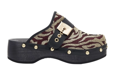 Klomp Scholl Women Pescura Sr Textile Y Aubergine