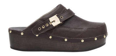 Sabots Scholl Women Withney Leather T Dark Brown