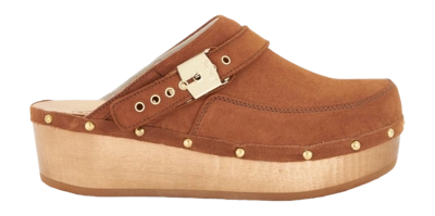 Clog Scholl Withney Suede Tee Damen Brandy