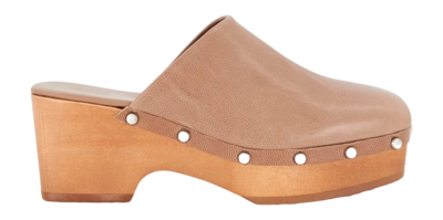 Clog Scholl Hailey Leather Damen Taupe