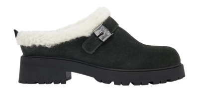 Klomp Scholl Women Dahlia Suede Fie Dark Forest