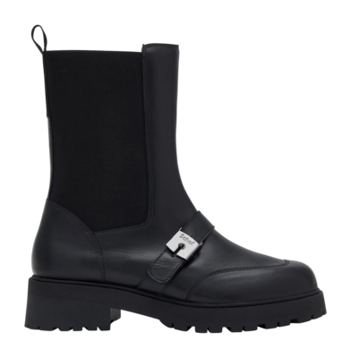 Enkellaars Scholl Women Serena Leather Ft Black