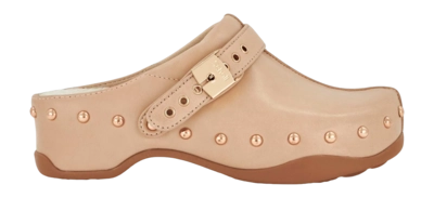 Clog Scholl Pescura Phoebe Leather Damen Beige