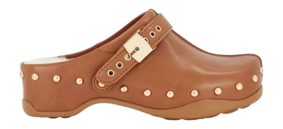 Sabots Scholl Femme Pescura Phoebe Leather Brandy