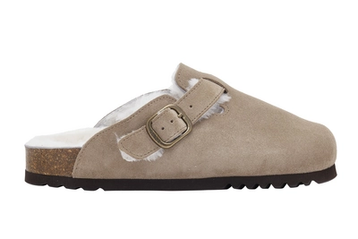 Clog Scholl Women Fae New F Suede Sand Dark Beige