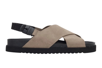 Sandaal Scholl Men William E Suede Dark Beige