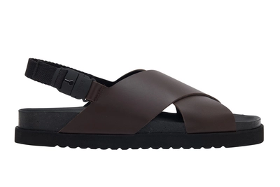 Sandaal Scholl Men William E Leather Mens Dark Brown