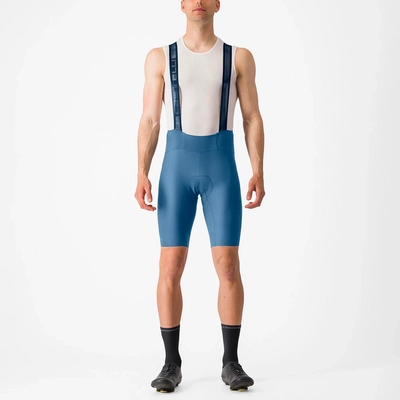 Fietsbroek Castelli Men Espresso Bibshort Steel Blue