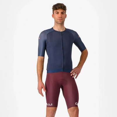 Fietsbroek Castelli Men Free Aero Rc Classic Bibshort Deep Bordeaux/Ivory