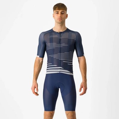 Fietsbroek Castelli Men Superleggera Bibshort Belgian Blue