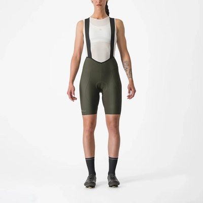 Radlerhose Castelli Espresso Dt Bibshort Damen Deep Green