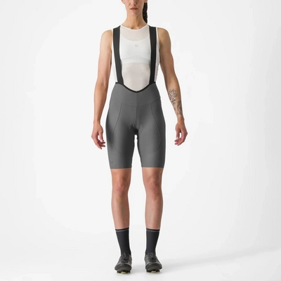 Cuissard Castelli Women Espresso Dt Bibshort Gunmetal Gray