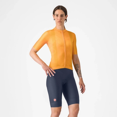 Radlerhose Castelli Espresso Dt Bibshort Damen Twilight Blue