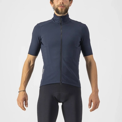 Fietsjack Castelli Men Perfetto Ros 2 Wind Jersey Belgian Blue