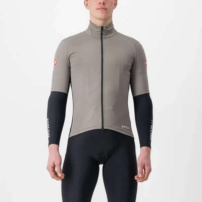 Veste de Vélo Castelli Men Perfetto Ros 2 Wind Jersey Nickel Gray