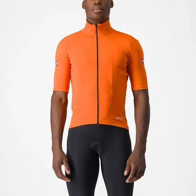 Fietsjack Castelli Men Perfetto Ros 2 Wind Jersey Red Orange