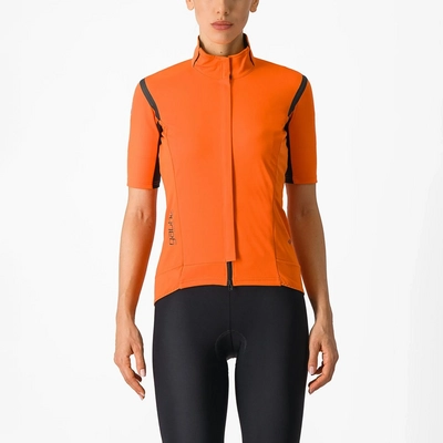 Fietsjack Castelli Women Gabba Ros 2 Red Orange/Black Reflex