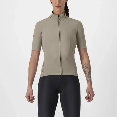 Fietsjack Castelli Women Perfetto Ros 2 Wind Jersey Clay