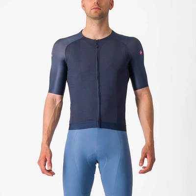 Fietsshirt Castelli Men Aero Race 7 Belgian Blue
