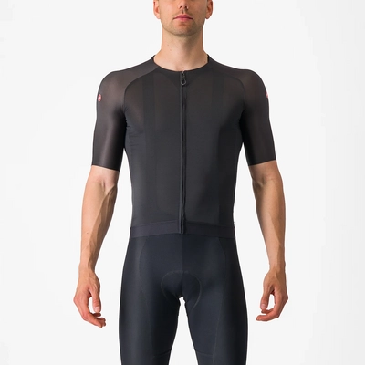 Fietsshirt Castelli Men Aero Race 7 Light Black