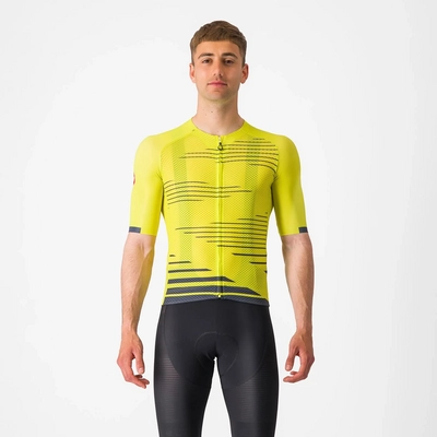Maillot de Vélo Castelli Men Climber's 4 Sulphur/Twilight Blue