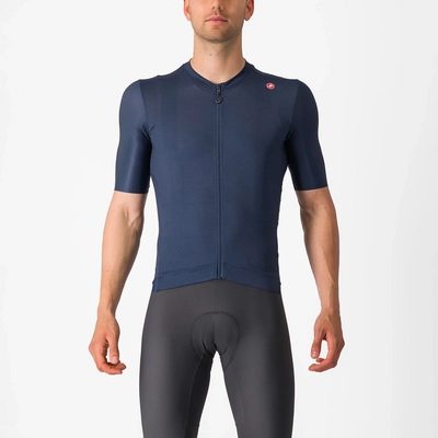 Fahrradshirt Castelli Espresso Jersey Herren Belgian Blue/Silver Moon